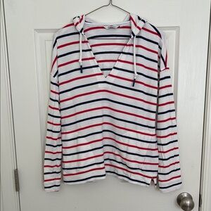 Vineyard Vines Red White and Blue Striped Hoodie